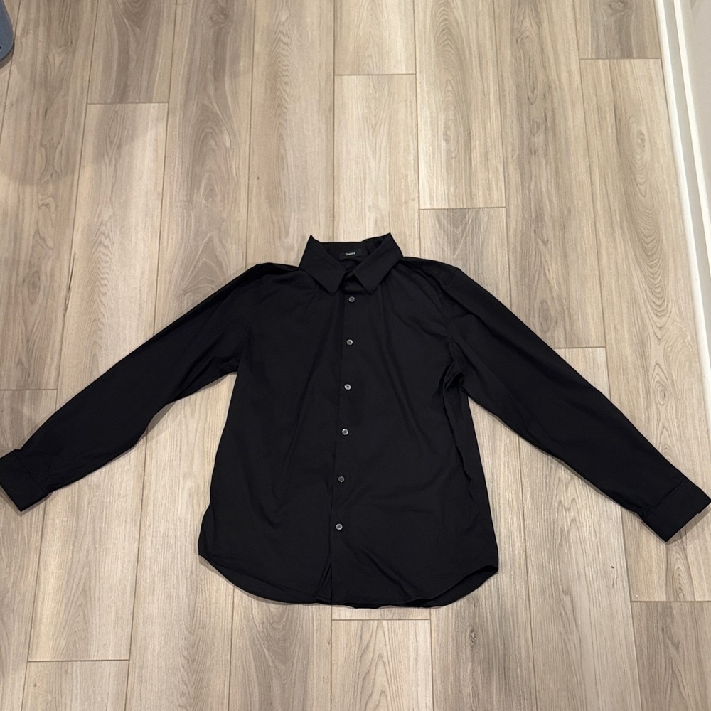 Theory Sylvain Wealth Poplin Long-Sleeve Shirt - Picture 5 of 7